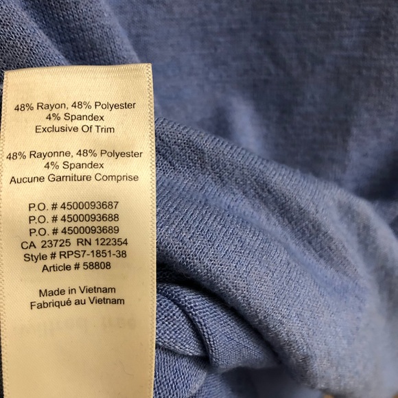 Aritzia (Wilfree) Light Blue Tee Shirt - Size S - Picture 3 of 4